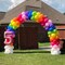 120pcs Rainbow Balloons 12 Inch Colorful Latex Balloon Garland Arch Kit